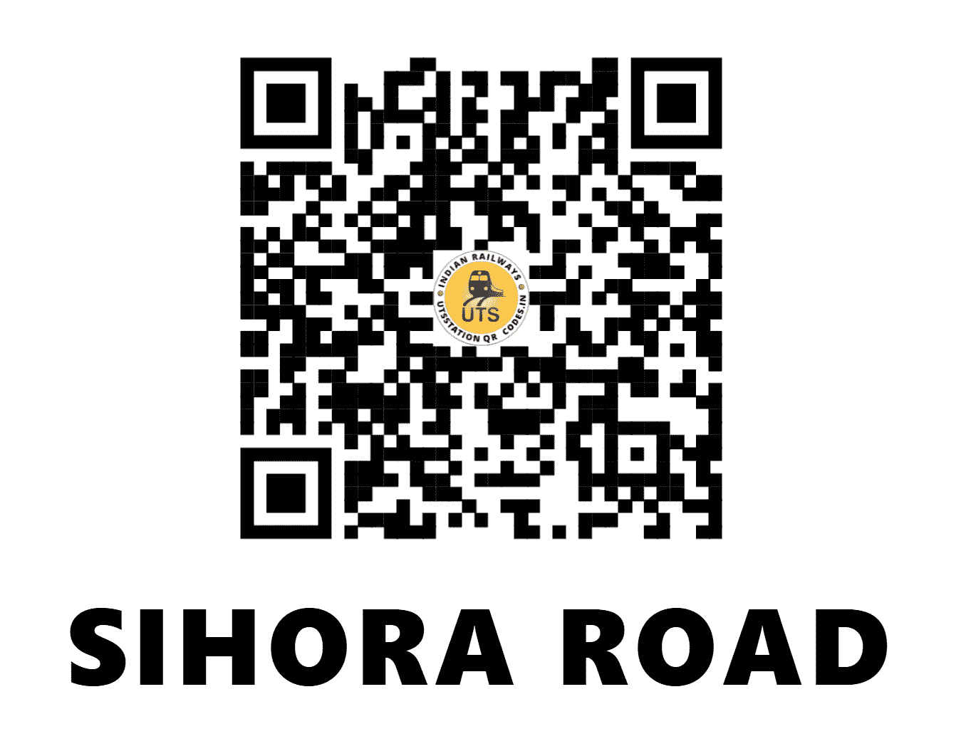 UTS QR Code for SIHORA ROAD - SHR - WC (MADHYA PRADESH)
